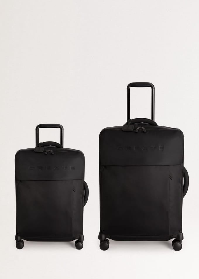 CREATE - Zachte koffer van polyester met TSA-slot en multidirectionele wielen - Pack S,M - LUGGAGE STUDIO SOFT