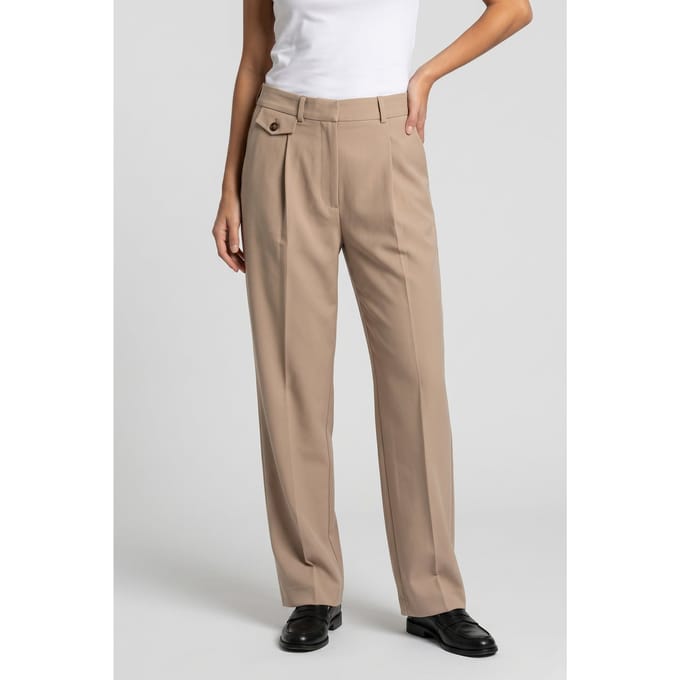 & Other Stories Rey Trousers Beige Maat: 38 | Pantalons Outlet | Dames | Beige