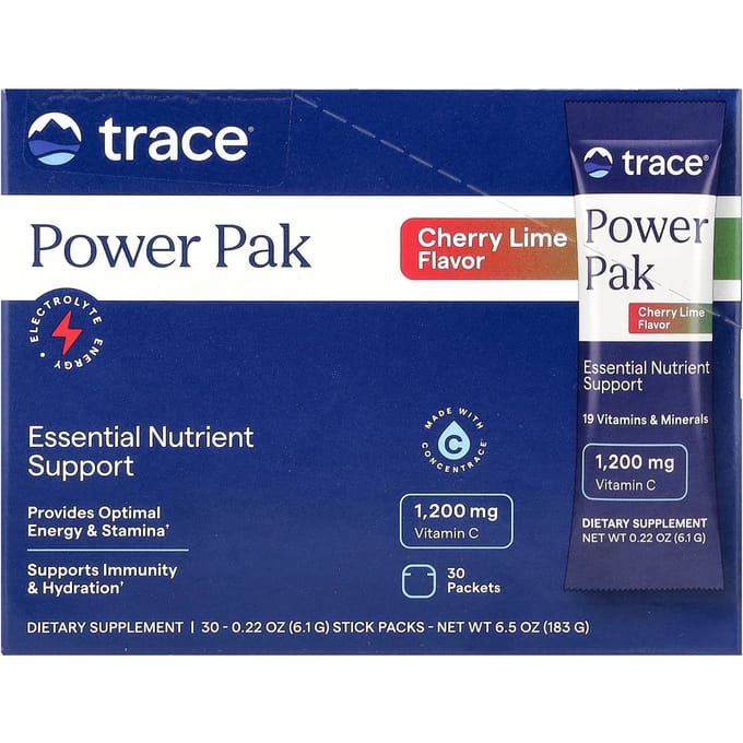 Trace, Power Pack, Cerise Citron Vert, 30 sachets, 0,22 oz (6,1 g) chaque