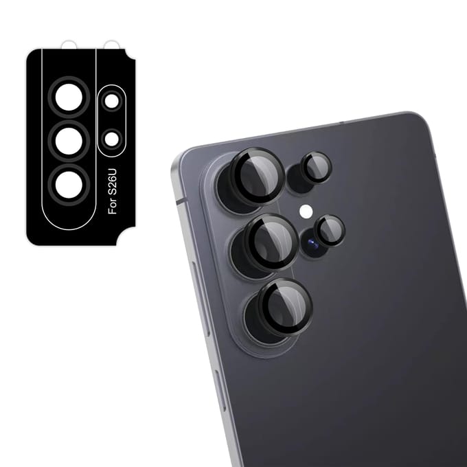 imoshion Camera Lens Protector - Geschikt voor Samsung Galaxy S26/Samsung Galaxy S26 Plus - 2 Pack - Zwart