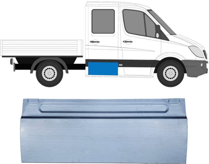 Reparatie plaatwerk achterste deuren voor Mercedes Sprinter 2006-2018