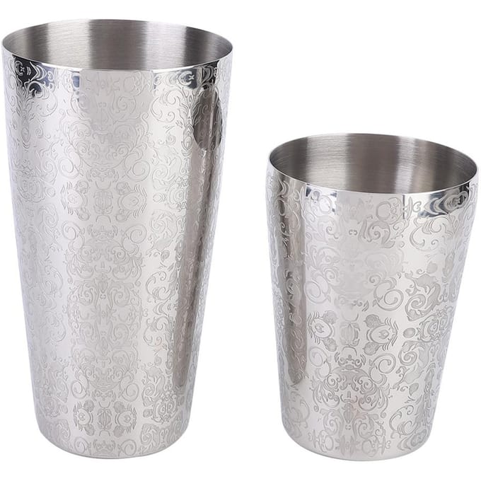 304 Roestvrij Staal Cocktail Shaker Set Boston Shaker Bartender Bar Tool Zilver