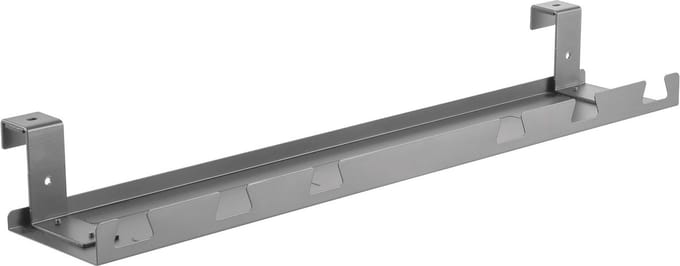 InLine bureau kabelgoot met schroef-/hangbevestiging | 59 x 7,4cm | grijs