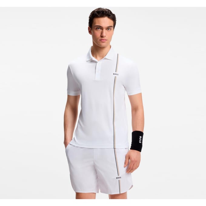 Boss Heren Polo Wit 50563363/100 TOC Game 3