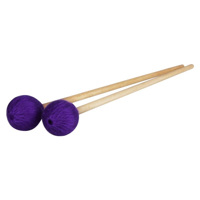 Middelste Marimba Stok Mallets Xylofoon Klokkenspel Mallet met Beuken Handvat Percussie Kit Muzikaal 1 Pair