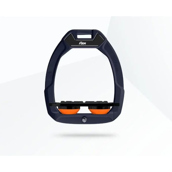 Veiligheidsstijgbeugels Plat Grip Rood/Zwart/Oranje Flex-On Safe-On