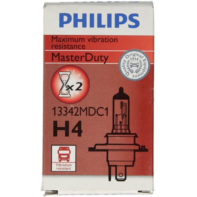 Lamp Halogeen PHILIPS H4 Master Duty 24V, 75/70W