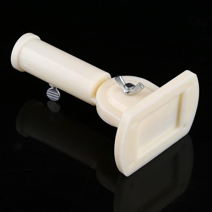 Support mural réglable en plastique pour mât de drapeau, diamètre 30 mm, support pour manche à air white