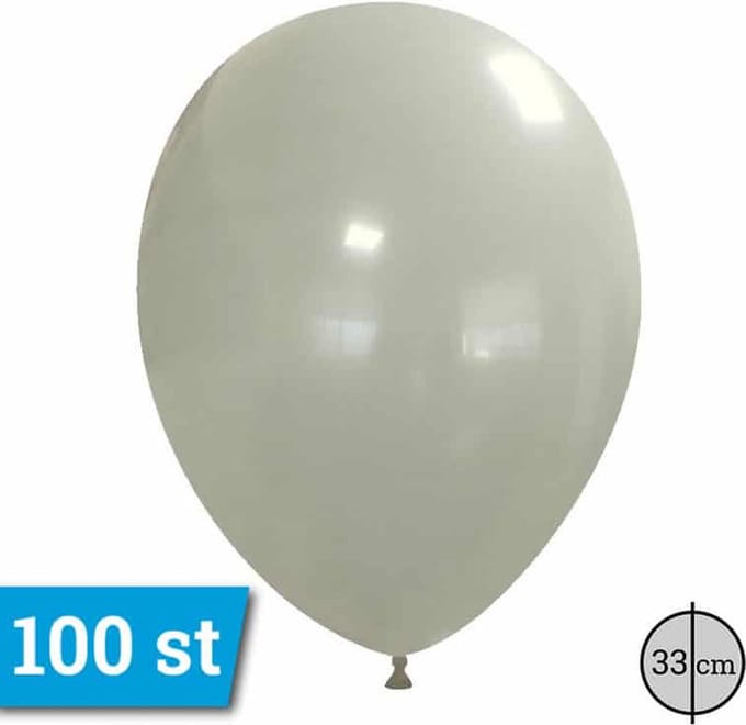 Grijs Latex ballonnen 30cm 100 stuks - / PRO / Grijs GPT110/56