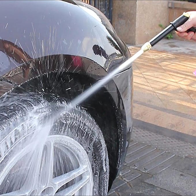 Machine d'arrosage Portable à haute pression, Machine de lavage de voiture, buse plaquée cuivre, arrosage de jardin noir