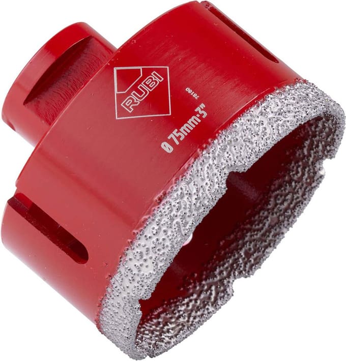 Rubi Tegelboor 75mm - M14 - Diamantboor Tegels