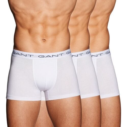 Gant Ondermode Stretchkatoen Trunks 3Pack Wit / male