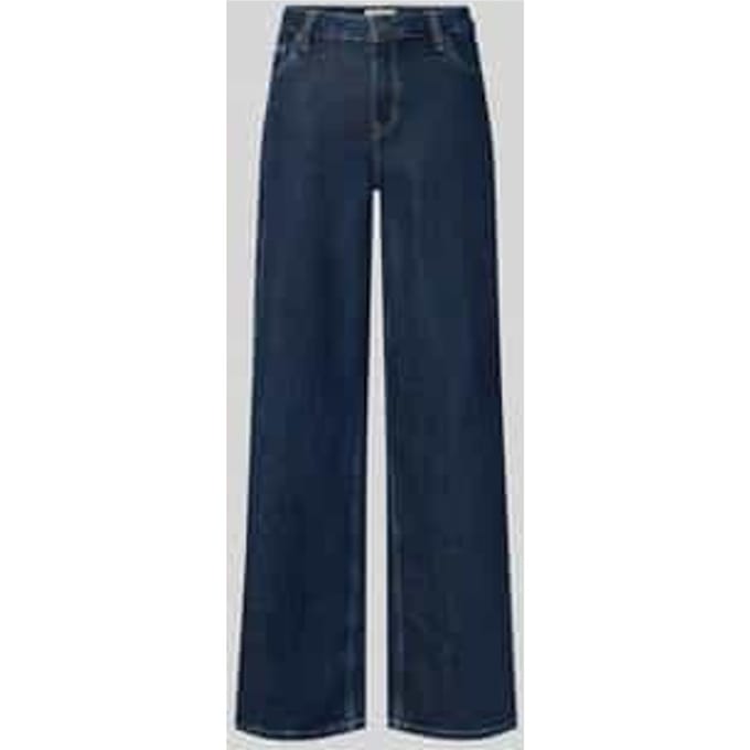 wide fit jeans met logopatch