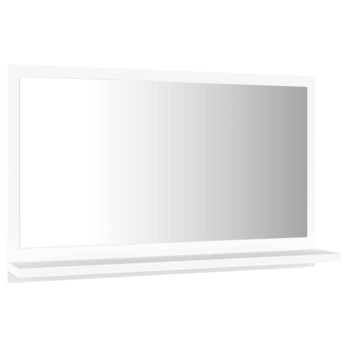 vidaXL - Badkamerspiegel - 60x10,5x37 - cm - bewerkt - hout - wit