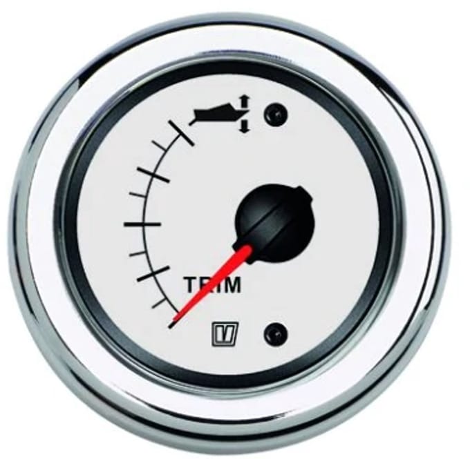 VETUS TRIMW witte Trimmeter 12/24V Ø 52mm