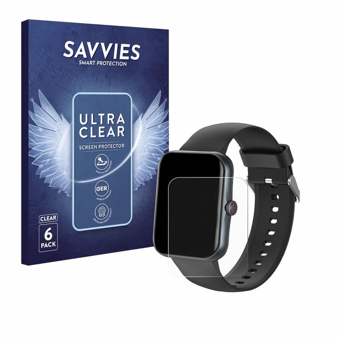 Savvies - Screenprotector voor Pthtechus S80K - Folie Beschermfolie transparant 6 Stuks