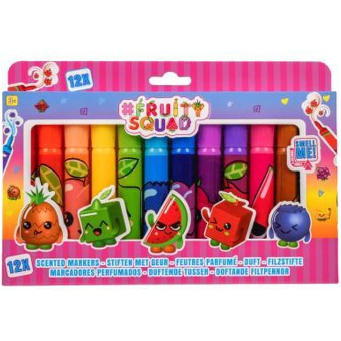#FruitySquad 12 stiften super brede punt met geur Verven en kleuren