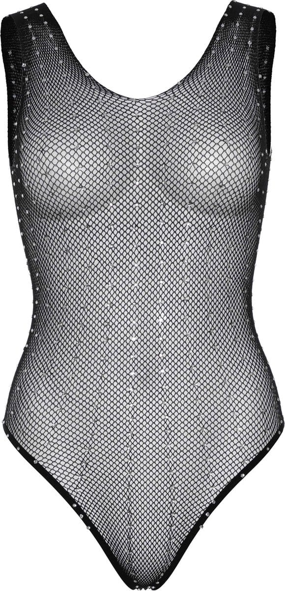 Rhinestone fishnet bodysuit