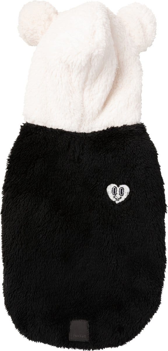 Fuzzyard Honden Hoodie Winnie Panda - Hondenkleding - Zwart Wit Size 5