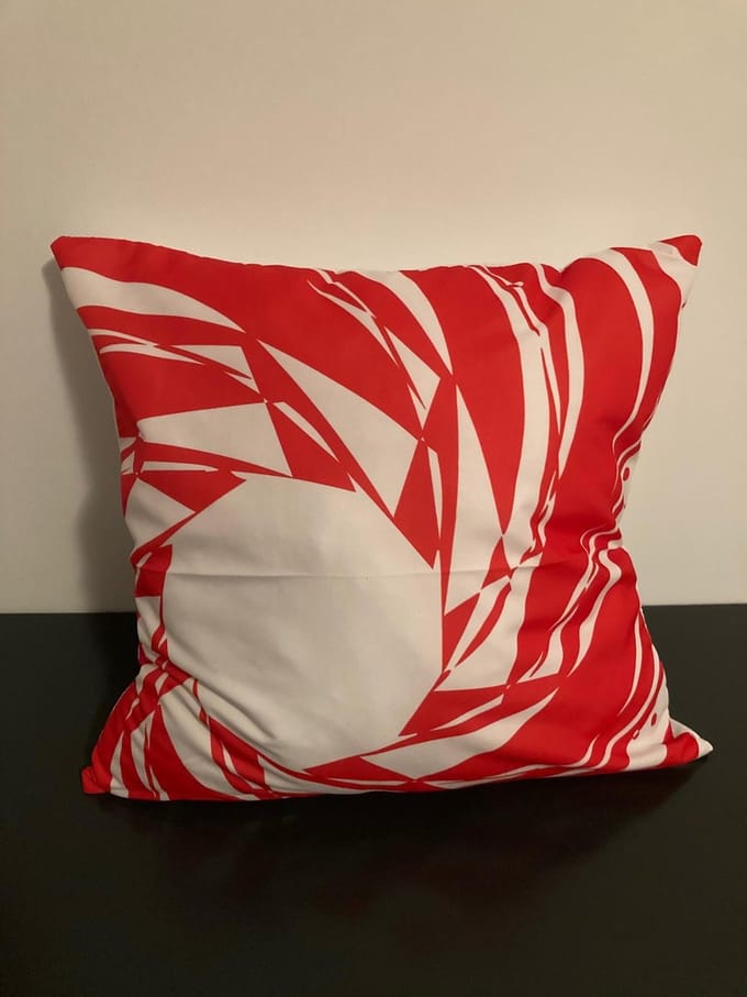 Nordic Geometry Collection Kussenhoes – Red Edition - 45x45 cm