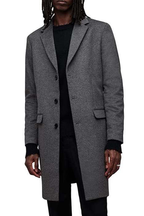 AllSaints Hal Coat Grey Taglia: 46 | Cappotti monopetto Outlet | Uomo | Grigio