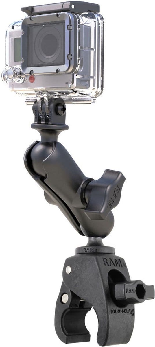 RAM Tough Claw Double Ball Mount with Universal Action Camera Adapter