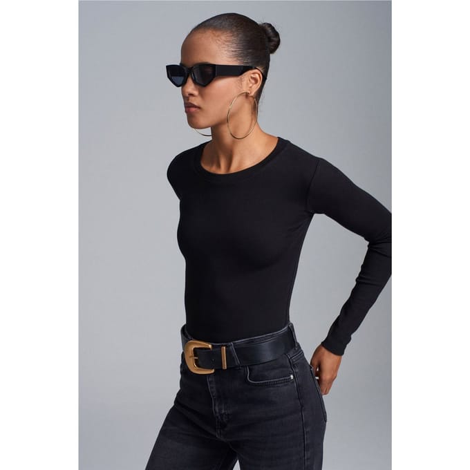 Slim Fit Ronde Hals Jersey Body