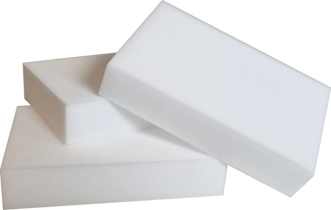 Aqua Laser vlekkenspons | 8 stuks | Melaminespons | Witte schoonmaakspons