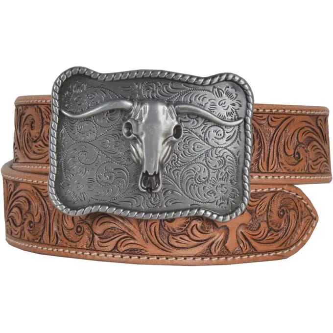 Lederen riem Myra Bag Structured Hand-Tooled
