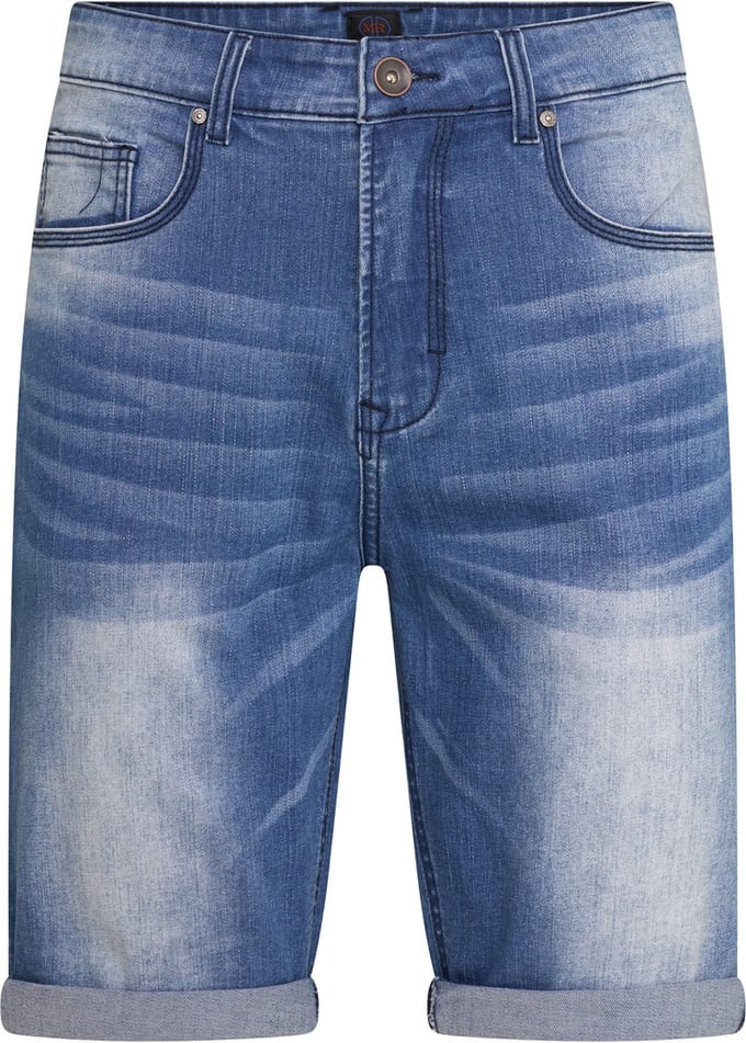 Mario Russo Denim Short Dark Used - 3XL - Korte broek - Blauw