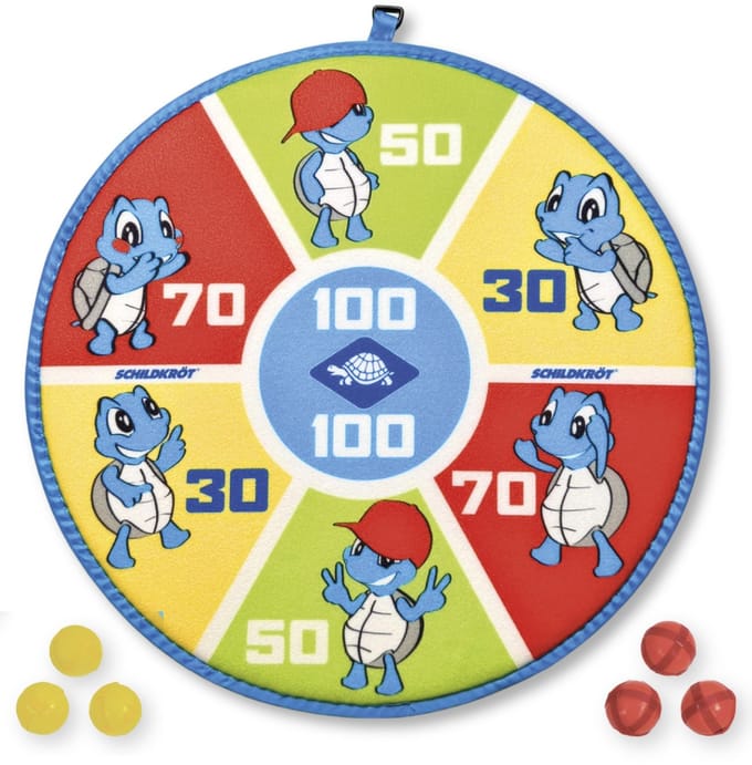 Schildkröt Soft dartbord set voor kinderen en familieplezier.