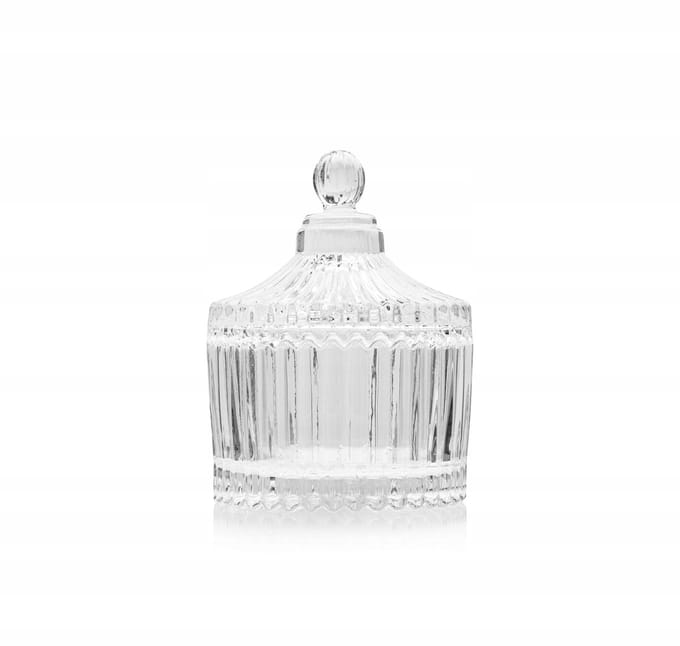 Kristallen Glazen Potje 75ml met Deksel - Decoratief & Multifunctioneel