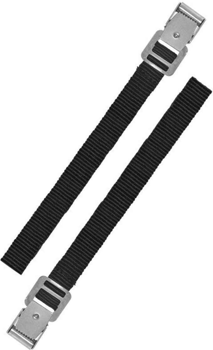 ProPlus Bindriemen met metalen gesp - 18 mm x 30 cm - zwart - set van 2