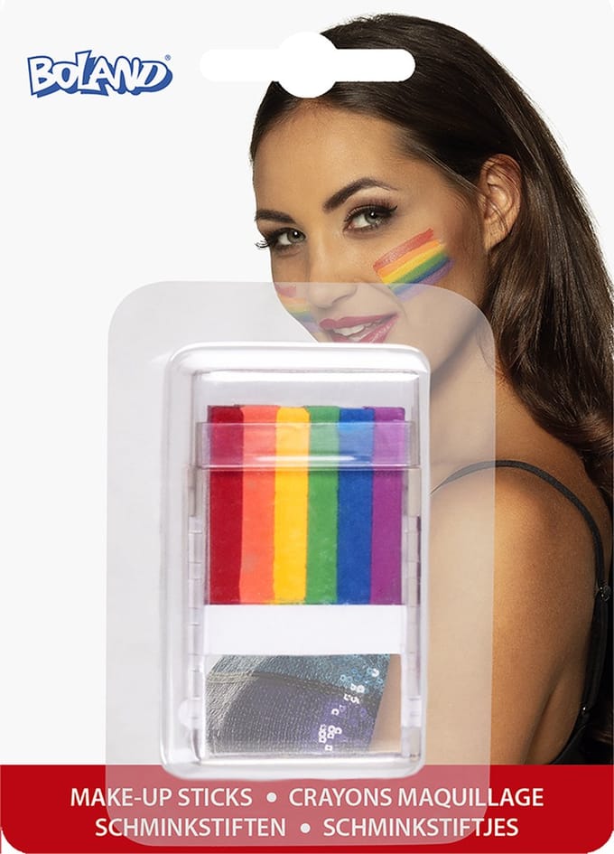 Schminkstift regenboog - Schmink stick - Schmink - Regenboog vlag - Pride - Multicolor