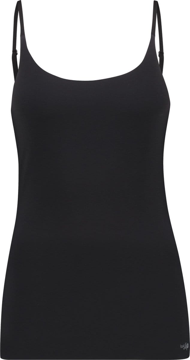 LaSlip - Basic - Spaghetti Shirt - Zwart-M