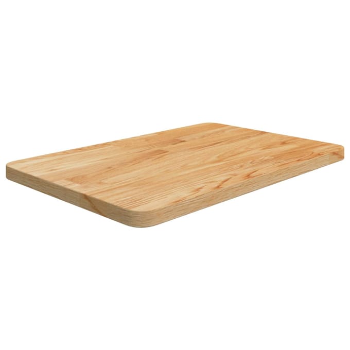 vidaXL - Wastafelblad - 60x40x2,5cm - behandeld - massief - hout - lichtbruin