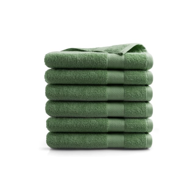 DoubleDry XL Handdoeken 70 x 140 - set van 6 - Hotel kwaliteit 500 g/m2 - 6x Groen