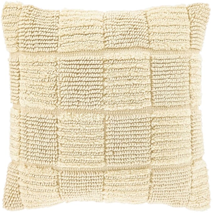 Unique Living Sierkussen Fenne - Textiel - Beige - 45x45 cm (BxD) - Getuft - Dessin 7