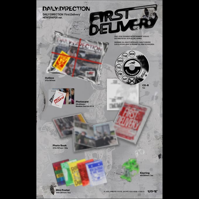 DIRECTIONQUOTIDIENNE [PremièreLivraison] (version JOURNAL.  Version EXPRESS.) + Cadeau gratuit Random ver. 1ea gray