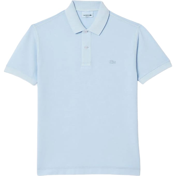 Lacoste Unisex Klassiek poloshirt voor volwassenen Natural Dyed (Blauw)