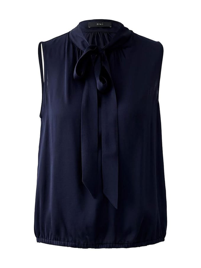 Mouwloze blouse Van oui blauw