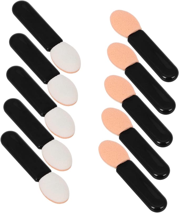 Set van 10 Mini Oogschaduwkwasten - Multifunctionele Applicators voor Precisie Make-up en Oogmake-up
