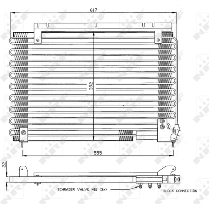 Condensator, airconditioning NRF 35191