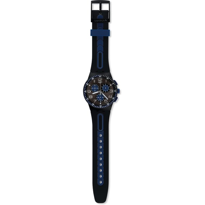 SWatch Mannen S Urethaan Horloge Power Tracking Kaicco SuSb406 SUSB406 black