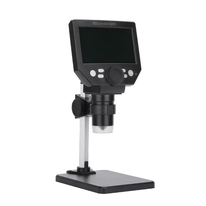 G1000 digitale elektronenmicroscoop 4,3 inch groot basis LCD-scherm 8MP 1-1000X continu Aluminum plastic bracket zwart