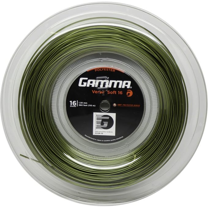 Gamma Verve Soft Rol Snaren 110m-Zwart,Geel