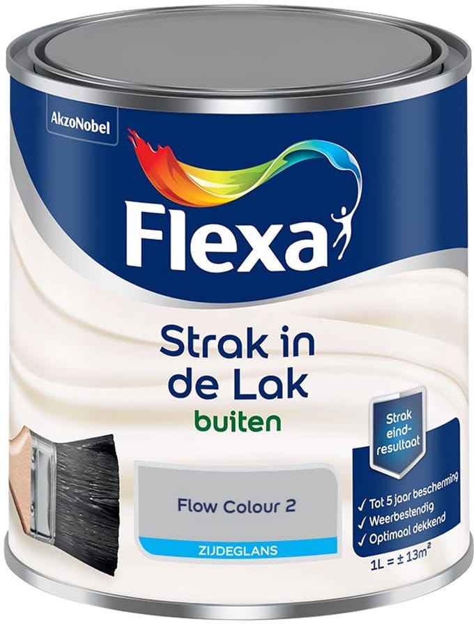 Flexa - Strak In De Lak Buitenlak Zijdeglans - Flow Colour 2 - Mengverf - 1 L