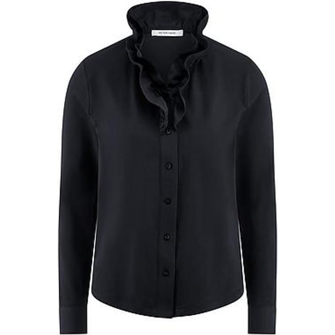 Jerseyblouse Van Peter Hahn blauw