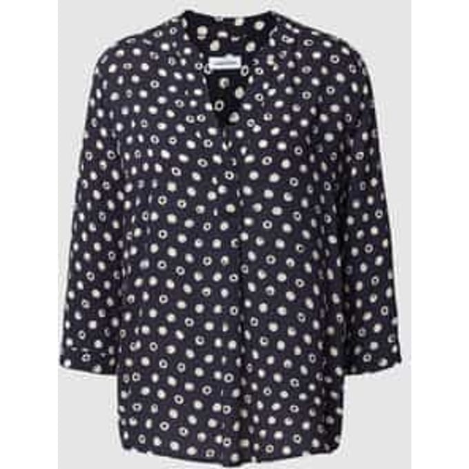 Blouseshirt van viscose met 3/4-mouwen