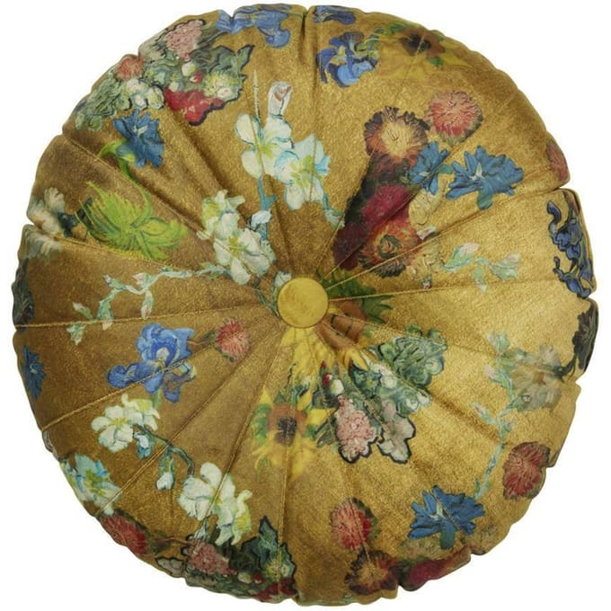 Beddinghouse x Van Gogh Museum Boule de Fleurs Sierkussen - dia 40 cm - Goud